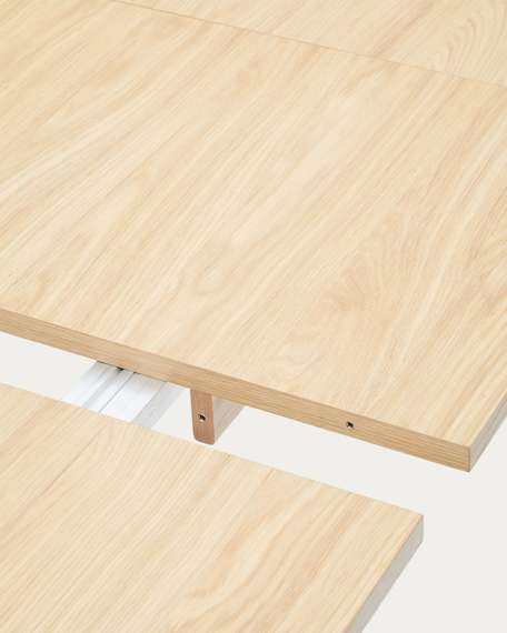 Arlen Раздвижной стол из массива дуба и шпона с натуральной отделкой 200(250) 95 см