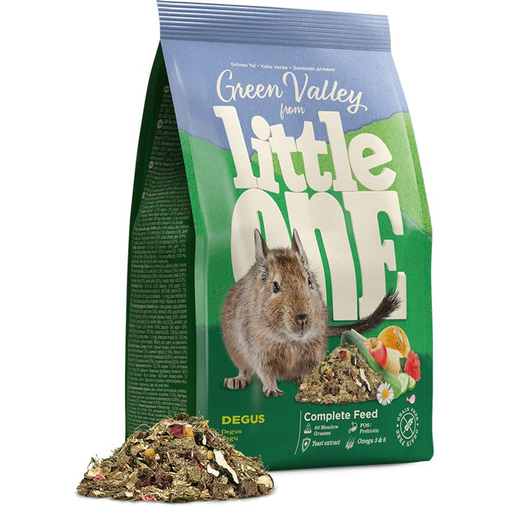 LITTLE ONE GREEN VALLEY Корм для дегу из разнотравья 0,75 кг