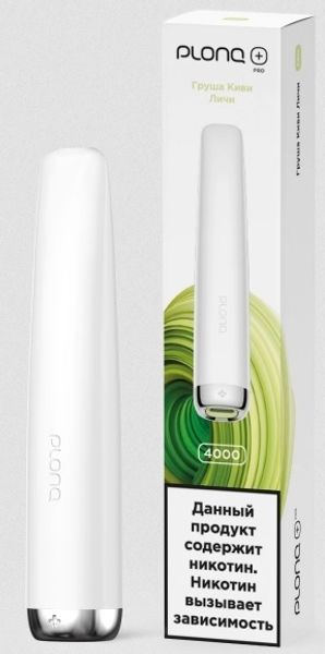 Купить Одноразовый Pod Plonq Plus Pro - Груша Киви Личи (4000 затяжек)