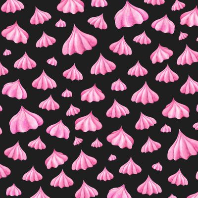 Розовая Меренга на Черном