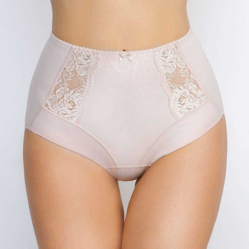 Трусики-макси с кружевными вставками (Размер: 46) (Цвет: черный)