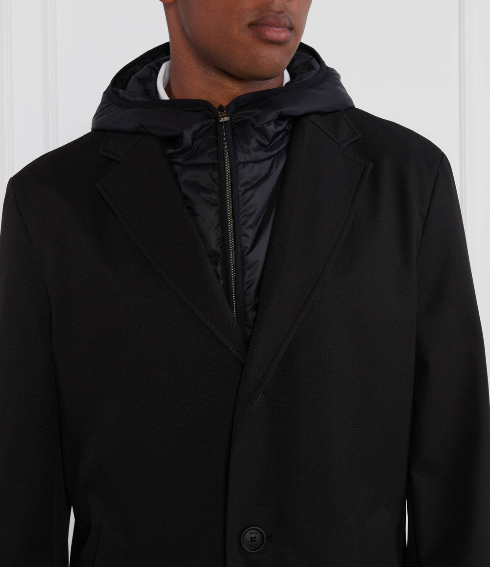 Пальто H Hyde Hood C 233F BOSS BLACK - черный(50496157)