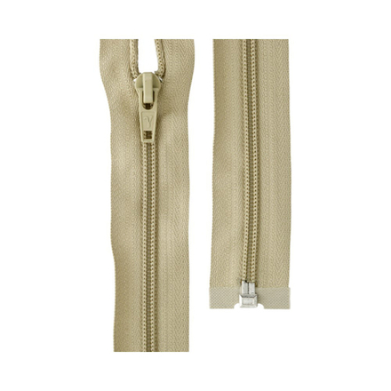 Молния Спираль "GAMMA", р/м, 50 см, однозамковая, №311 бежево-серый