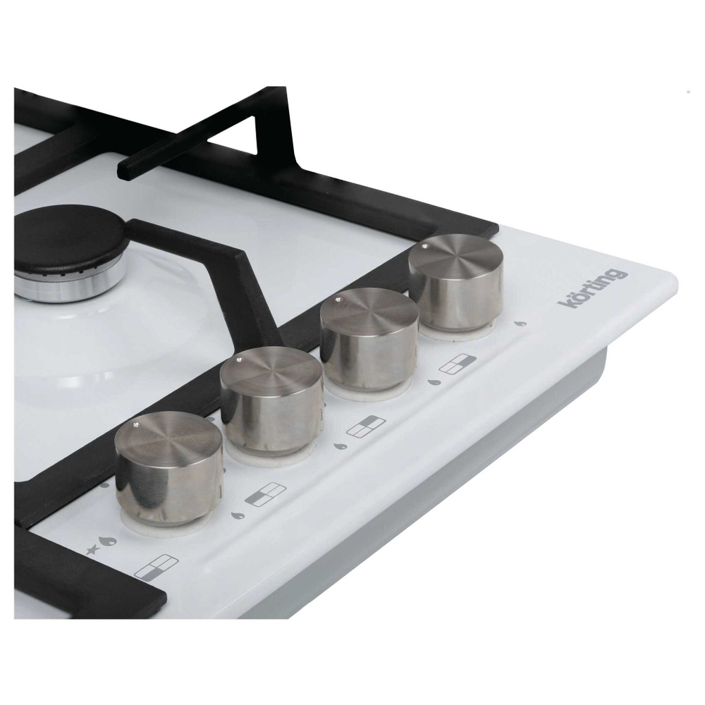 Газовая стеклянная варочная панель Korting HGG 3825 CW фото 2