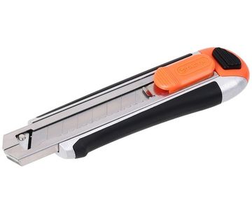 Нож с лезвием 18 мм алюминиевый Tactix 260011