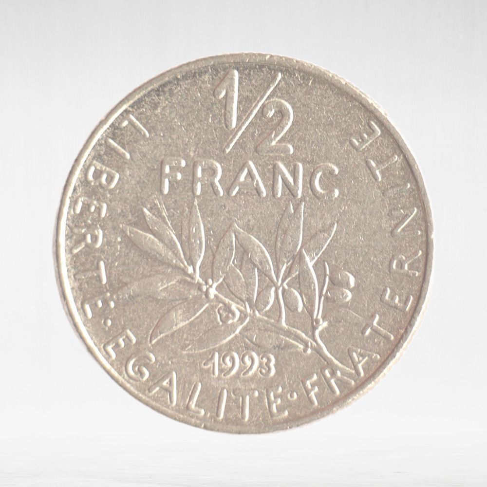 France, ½ Franc 1993 - Signature "O. Roty", VF
