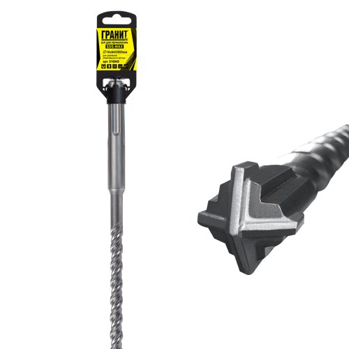 Бур ГРАНИТ SDSmax Quadro-X 16*940