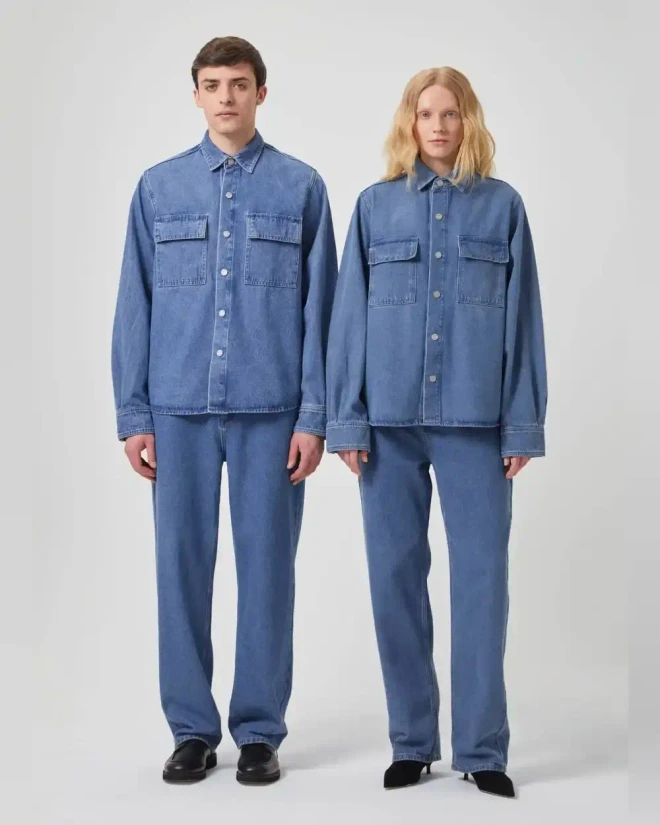 Джинсы Straight Fit синие