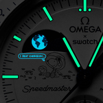 SWATCH Omega Snoopy Collaboration MOONSWATCH Cold Moon Wrist Watch Quartz Movement Men's Watches Watch 42mm