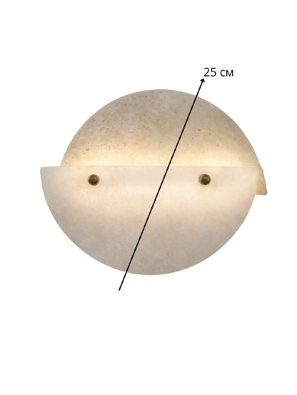 Стильное настенное бра из натурального камня