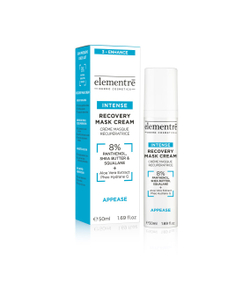 Восстанавливающая крем-маска - 8% PANTHENOL, SHEA BUTTER & SQUALANE RECOVERY MASK CREAM 50 ml от Elementrè Dermo Cosmetics, Швейцария, интенсивно успокаивает и смягчает кожу, способствует восстановлению после процедур, уменьшает чувство сухости и стянутости, помогает укреплять защитный барьер кожи, придает коже ощущение комфорта и ухоженности