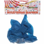 Воздушные шары «Кристалл» 10шт 12»/30см синий