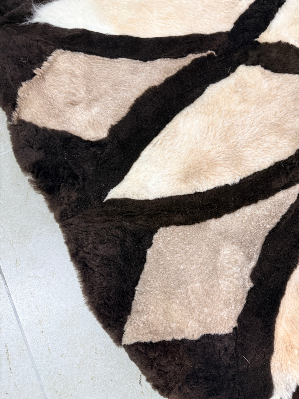 Ковер шкура натуральная овчина меховой