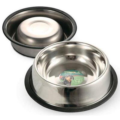 Миска металлическая на резинке, 0,20л, Triol