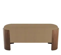 Банкетка Lagom 100 см (бежевый, орех)