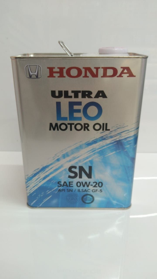 Моторное масло 0821799974 HONDA Ultra LEO SN 0W-20 синтетическое 4 л