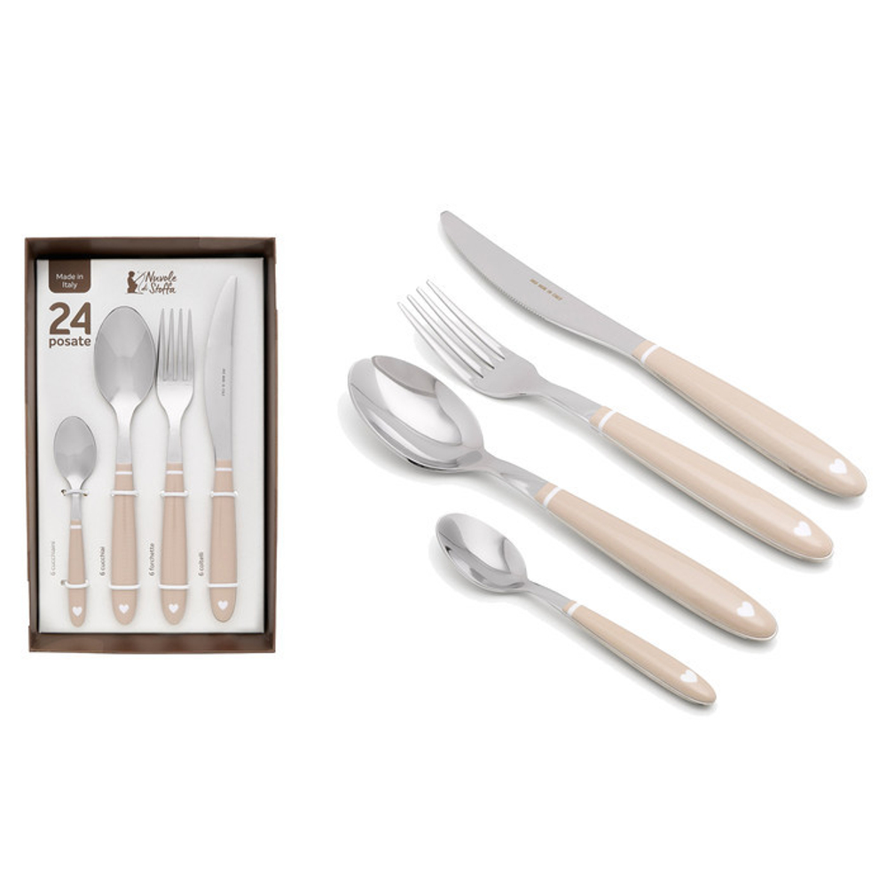 Набор из 24-х приборов "Деметра" беж