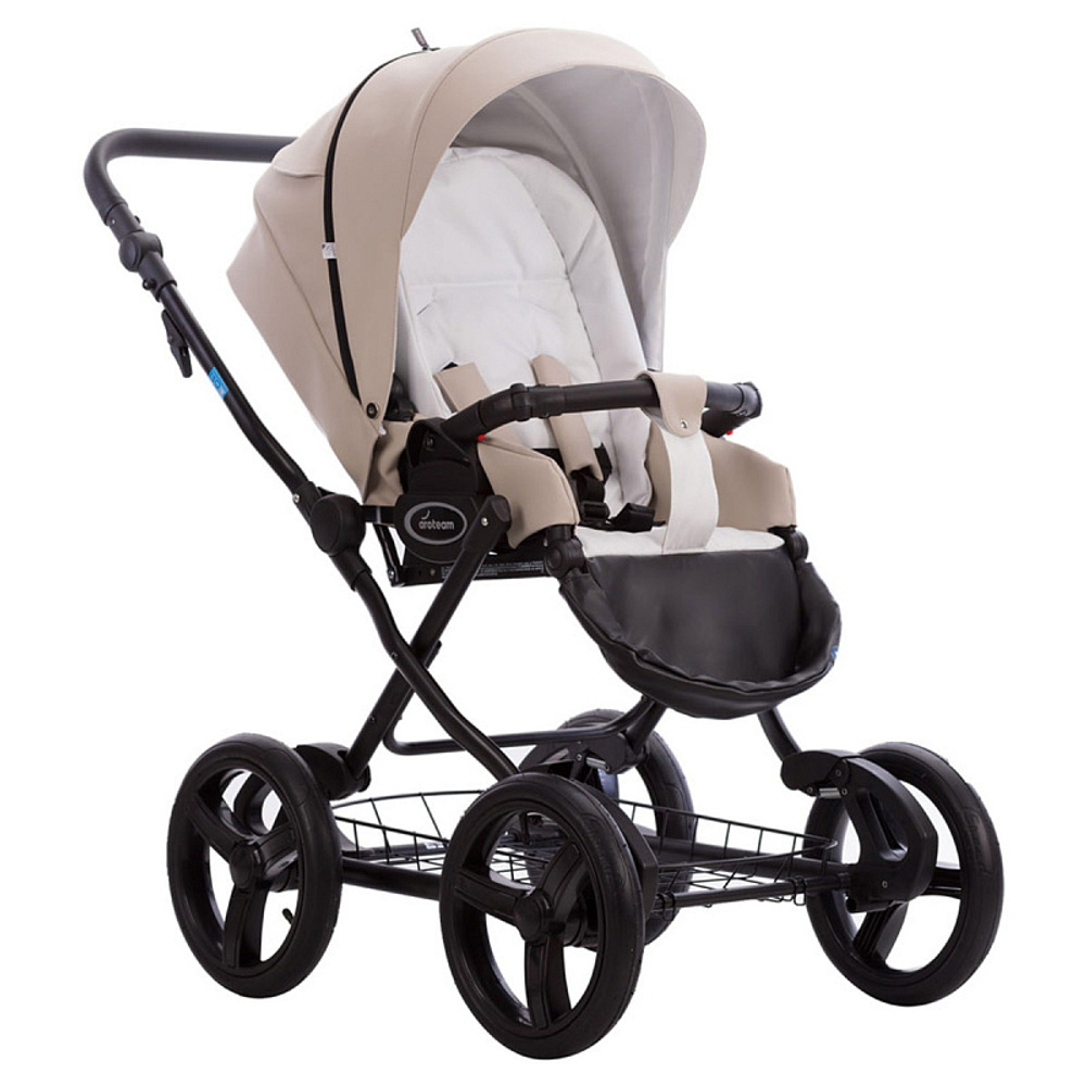 Детская коляска AroTeam Cocoline Prima 3 в 1 02 св.бежевая кожа
