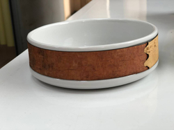 Пиала фарфоровая с берестой. Коллекция Бревно