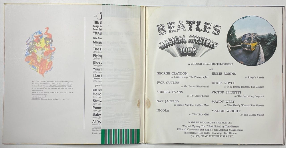 Винтажная виниловая пластинка LP The Beatles Magical Mystery Tour (Japan 1973) (Obi, Booklet) Am The Walrus
