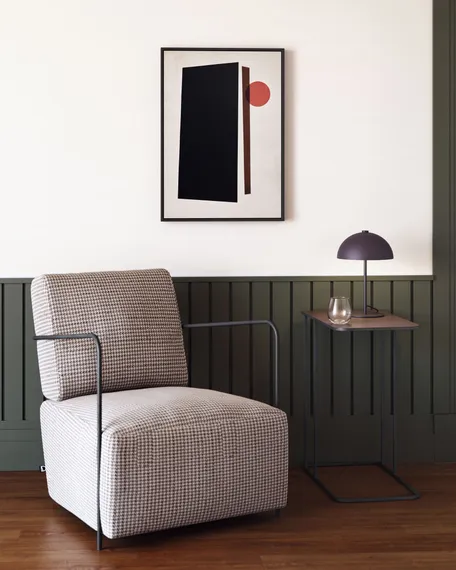 Кресло Gamer бежево-коричневая ткань