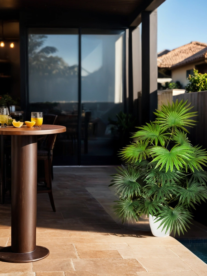 Искусственная Пальма веерная 75см в кашпо