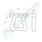 ПЭСКБ (Табурет, скамья без спинки) Анион(180x468x446см;зеленый) - арт.559538