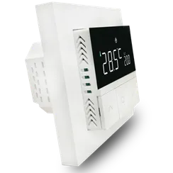 Термостат с датчиком пола,  программируемый,  16 A,  55*55 мм.белый,  клавиши настройки