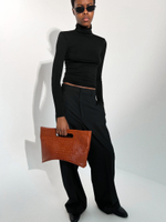 Сумка Луна кроко