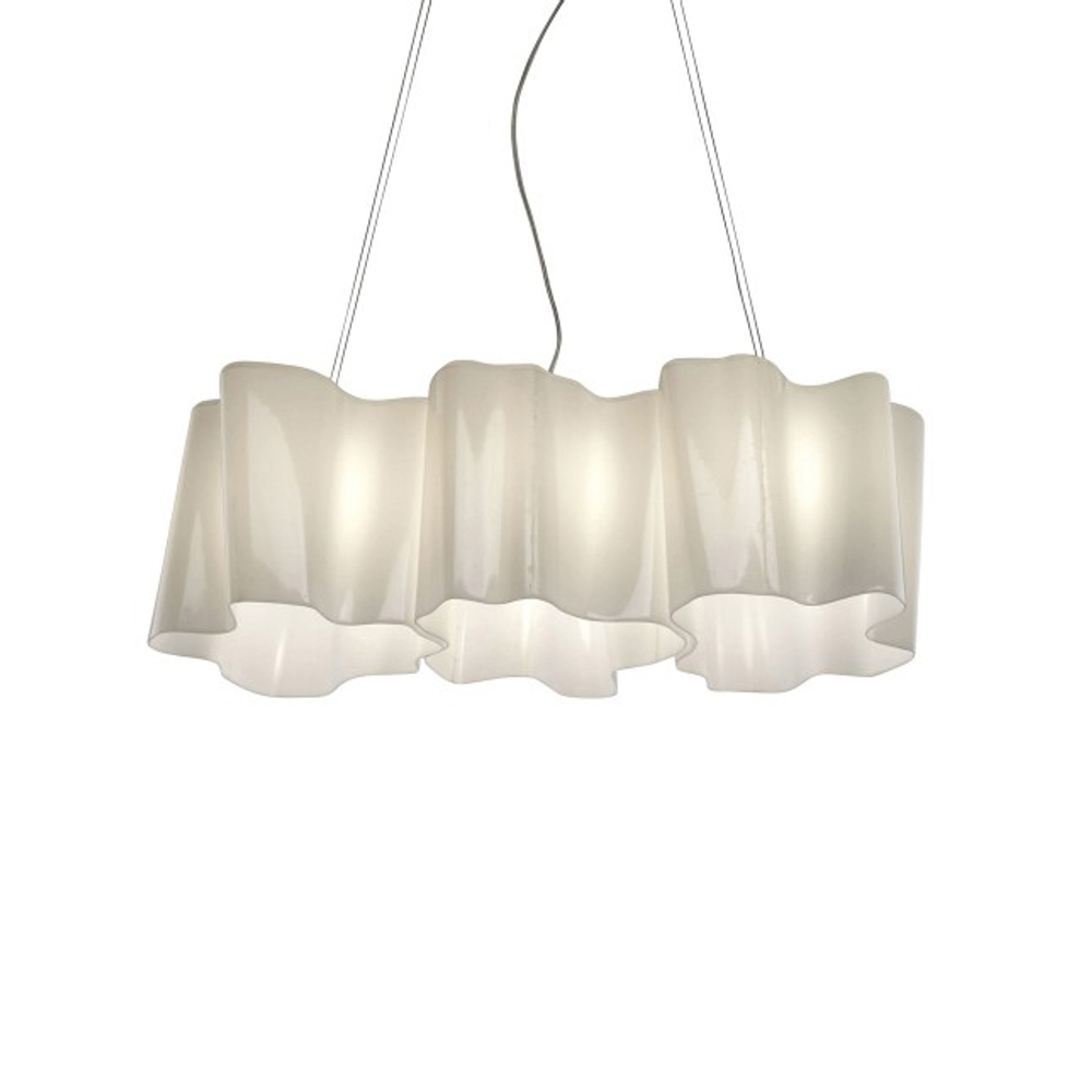 Pendant design lamp  Logico by Artemide (3 lampshade ,  horizontal)