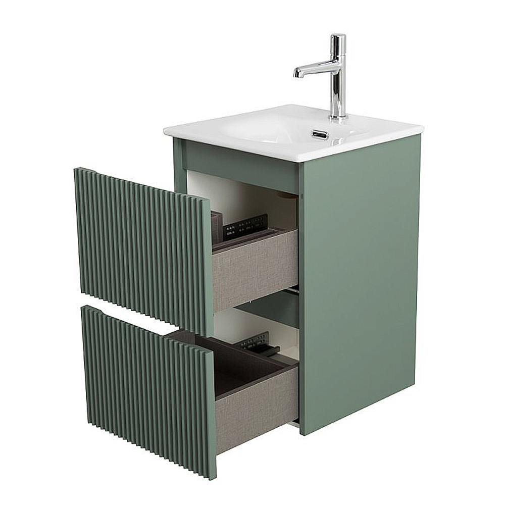 Тумба с раковиной BelBagno 40 UNO-MINI-400-2C-SO-VO+BB-8099-3-40 еловая матовая