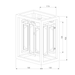 Настенный светильник Bogates Cella 377/1 Strotskis