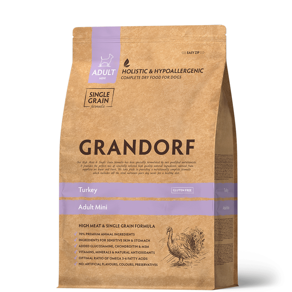 Grandorf Dog Turkey Mini корм сухой для собак индейка