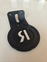 Настенный кронштейн-полка для Яндекс станций (Алиса) Лайт 2, черный, 3D печать, совместимость YNDX-00026