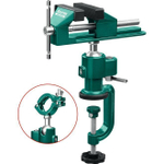 Мини тиски слесарные настольные поворотные Kraftool PRECISION 75 мм
