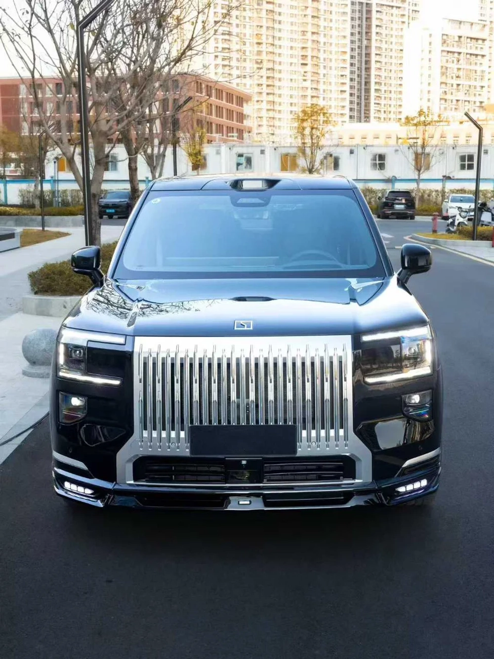 Обвес для ZEEKR 9X 2025+ Зикр Губа переднего бампера Боковые юбки Диффузор