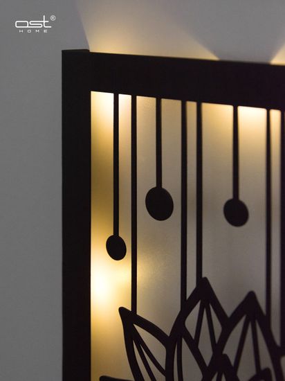 Панно с подсветкой "Лотос" B