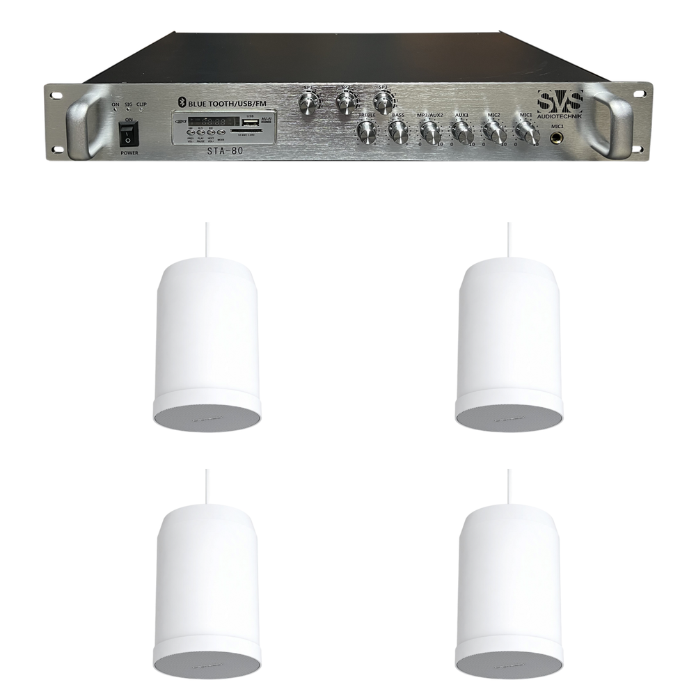 Комплект оборудования для фоновой музыки CVGAUDIO SPC5T x4