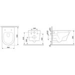 Унитаз AM.PM Sense FlashClean C741701SC подвесной с сиденьем Микролифт