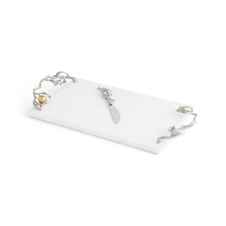 Сервировочный сырный набор Michael Aram Pomegranate Silver & Gold (45.7 x 25.4 см)