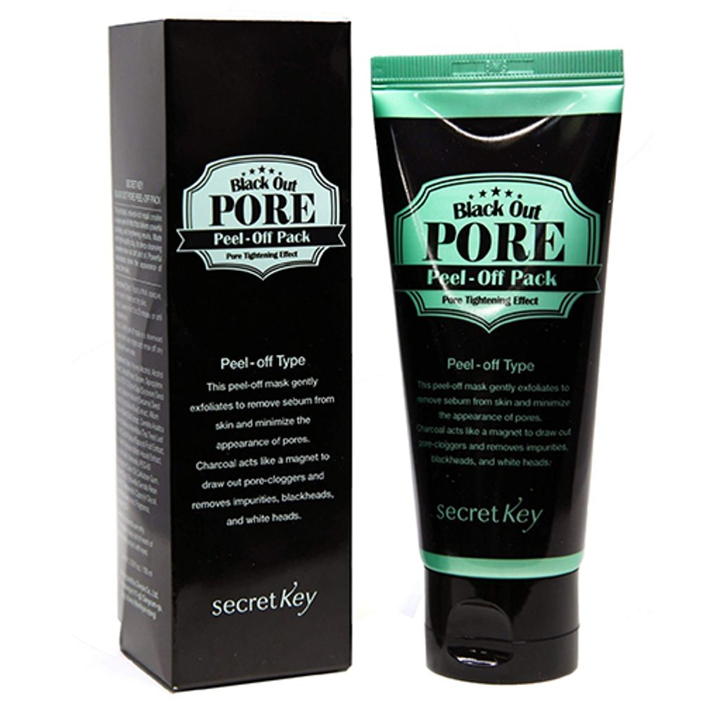 Secret Key Маска-пленка для лица - Black out pore peel-off pack, 100мл