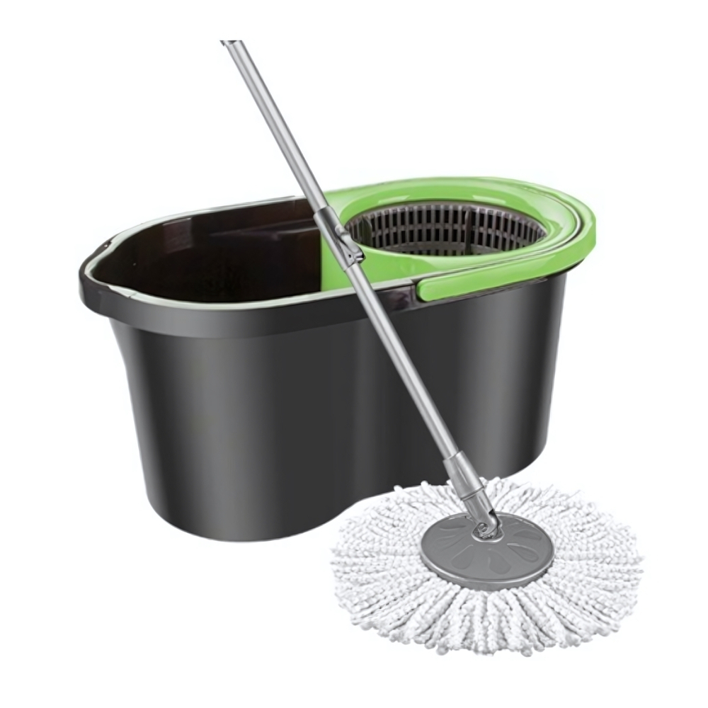 Набор для уборки в индивид. упак. ECO MOP STYLE черн-зеленый.14л