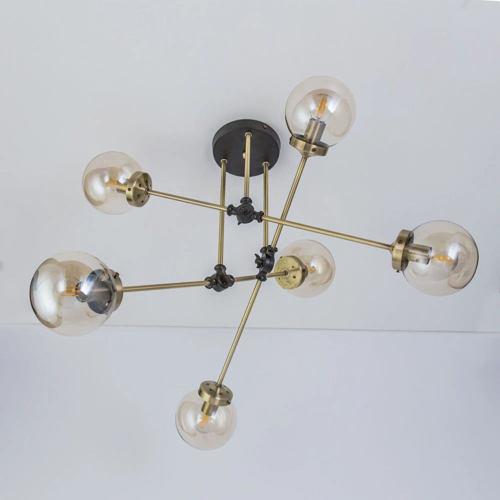 Citilux Планета CL105165 Люстра на штанге поворотная Бронза