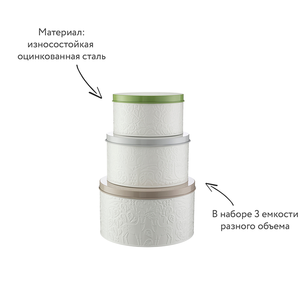 Набор емкостей для торта и пирожных in the forest