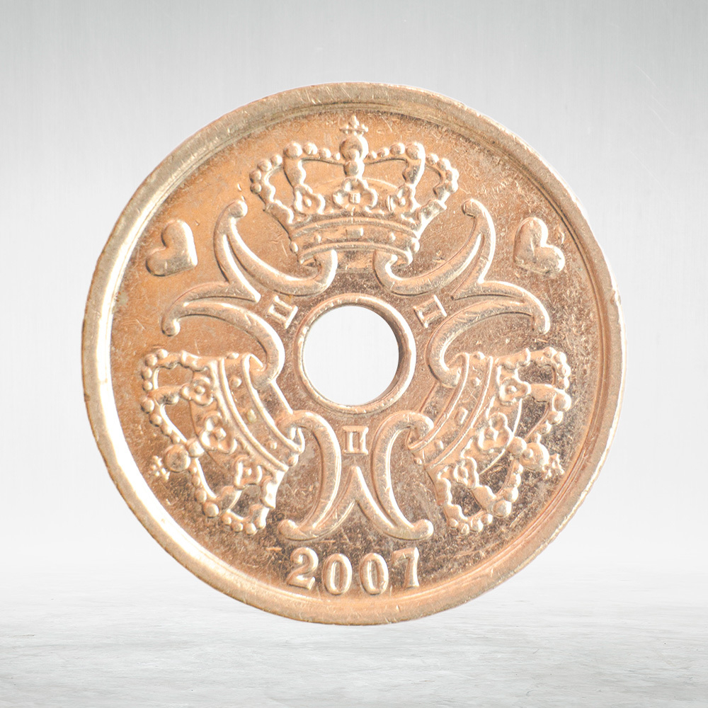 Denmark, 2 Kroner - Margrethe II, 2007, XF