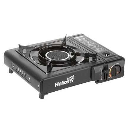 Плита газовая портат. в кейсе, горелка керамическая, с переходником (HS-BDZ-155С-B) Helios МП