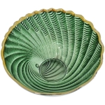 Салатник стеклянный «Фьюжн» 13*5,5см изумрудный перламутр