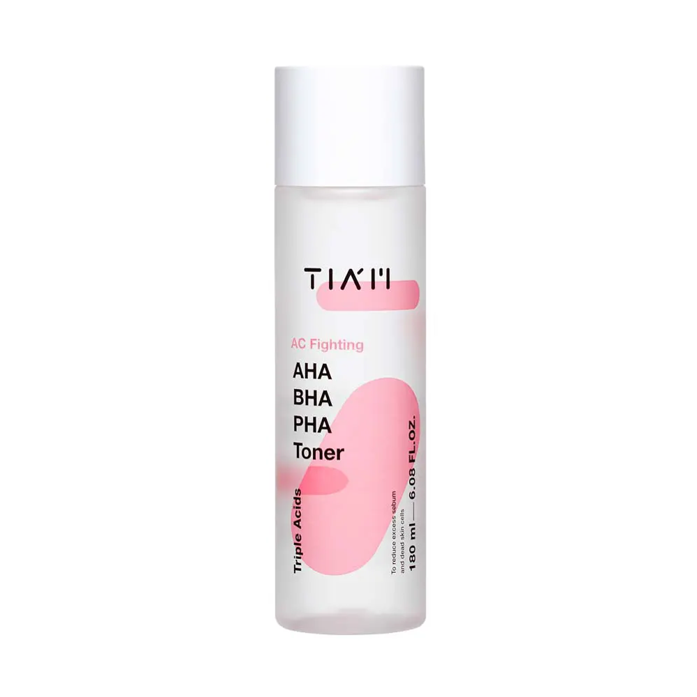Очищающий кислотный тонер для проблемной кожи TIAM AC Fighting AHA BHA PHA Toner