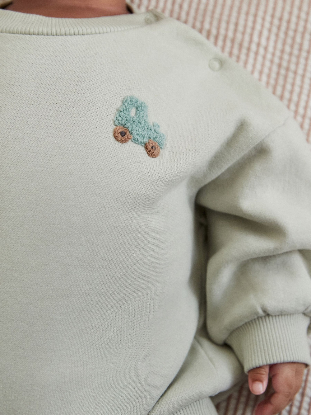 Свитшот и спортивные брюки в комплекте для малышей Next Q96-882, Светло-зеленый