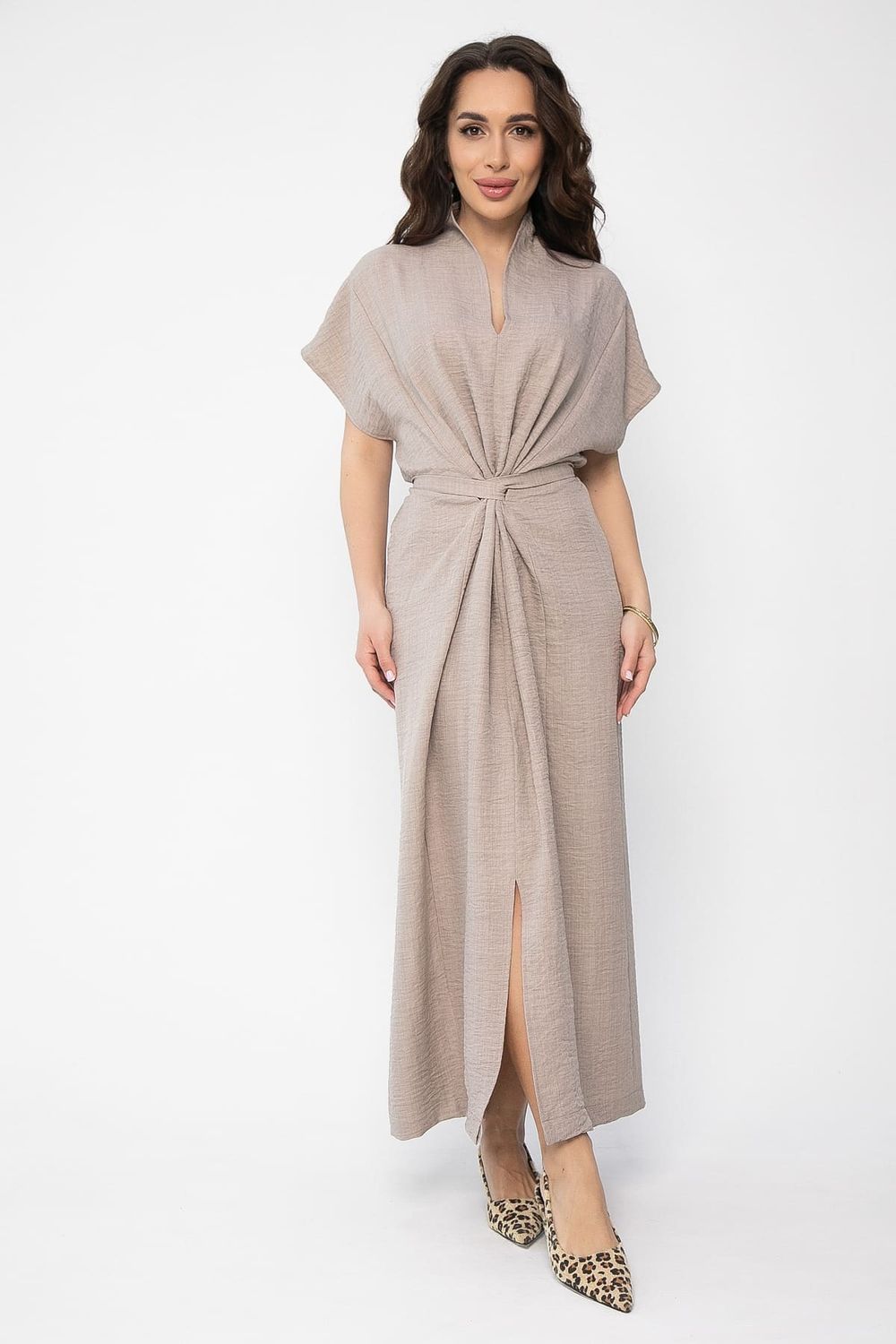 Платье Исландия (серо-коричневое) П13623-30М LT Collection